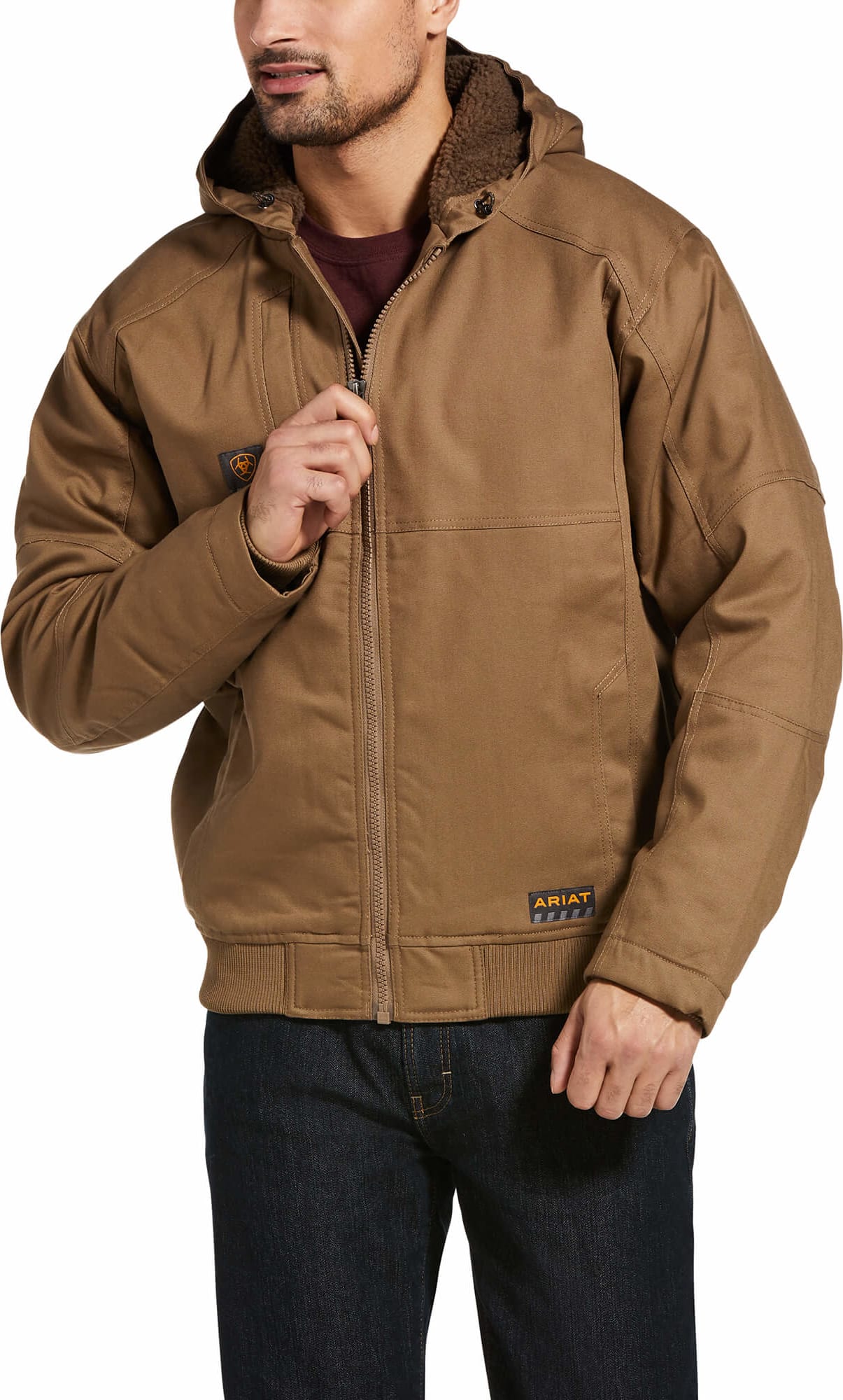 Men's Ariat Rebar Duracanvas Jacket-Khaki